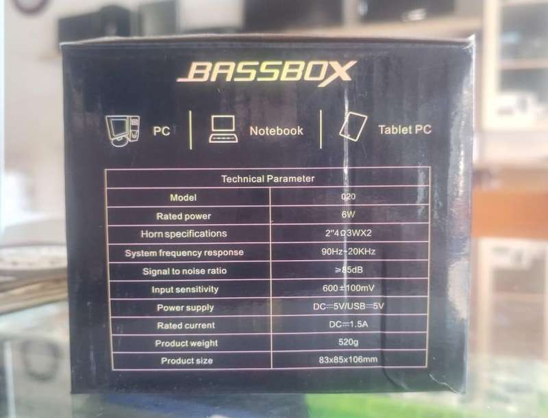 BASSBOX 2.0 Channel Computer Speaker  Model Q20