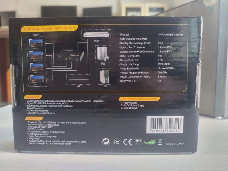 HDTV Splitter 1x4 Ver 1.4
