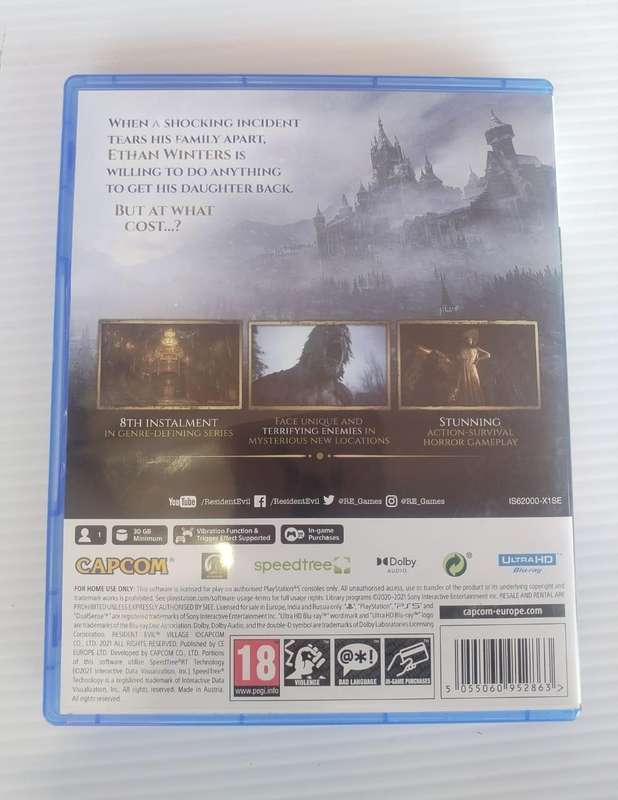PS5 GAME(VILLAGE RESIDENT EVIL)
