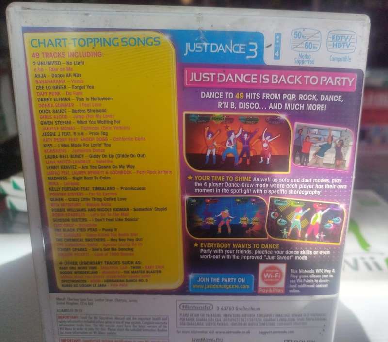 WII GAME(JUST DANCE 3) PAL