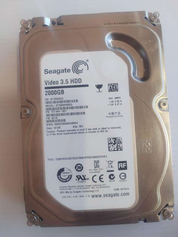 SEAGATE VIDEO 3.5 HDD 2TB