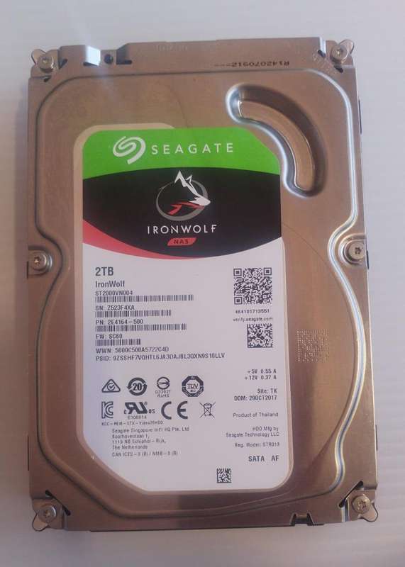 SEAGATE IRONWOLF 3.5 HDD 2TB
