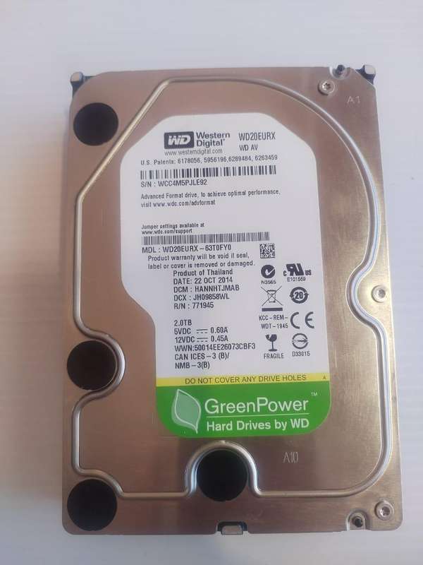 WESTERN DIGITAL(WD) 3.5 HDD 2TB