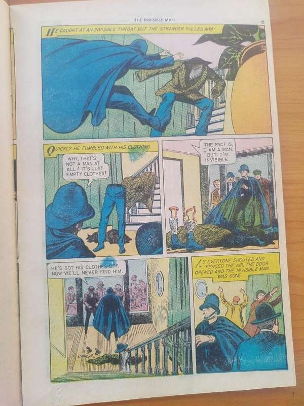 CLASSICS ILLUSTRATED: THE INVISIBLE MAN by H.G WELLS