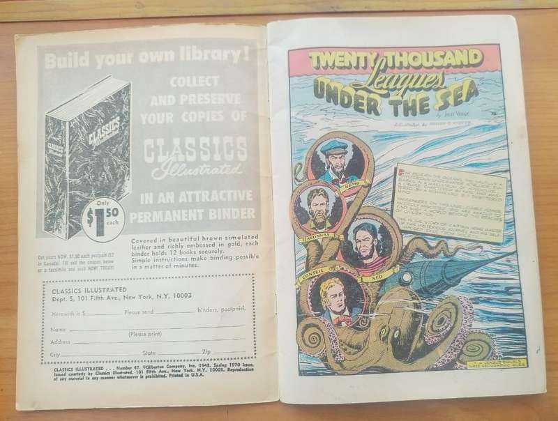 Comic:CLASSICS ILLUSTRATED: 20 000 LEAGUES UNDER THE SEA comic by Jules Verne