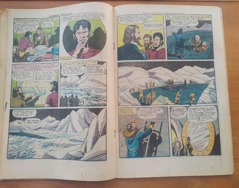 Comic:CLASSICS ILLUSTRATED: 20 000 LEAGUES UNDER THE SEA comic by Jules Verne