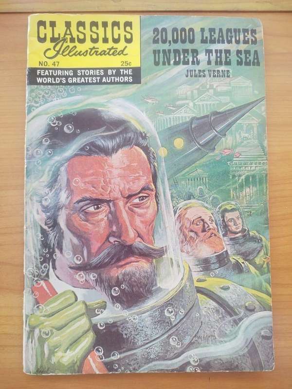 Comic:CLASSICS ILLUSTRATED: 20 000 LEAGUES UNDER THE SEA comic by Jules Verne