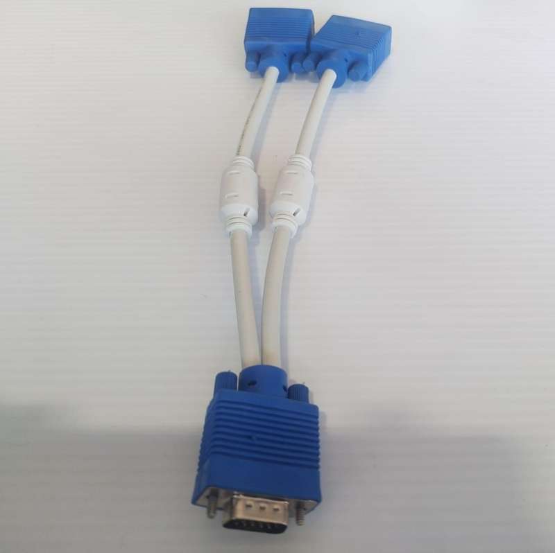 VGA Cable 1 To 2 Way Splitter