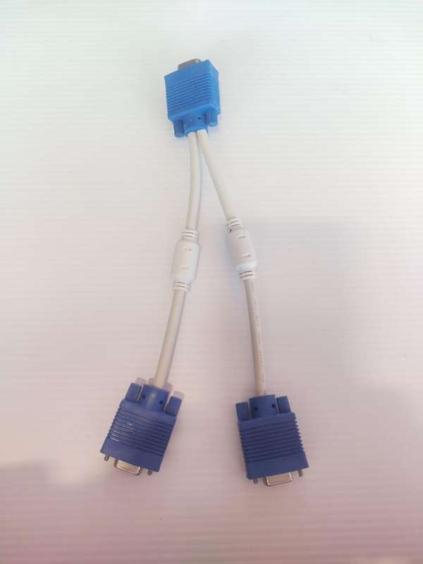 VGA Cable 1 To 2 Way Splitter
