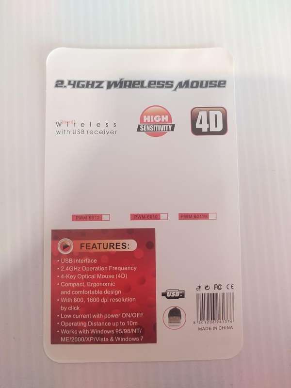 Wireless Mouse: 2.4ghz wireless mouse