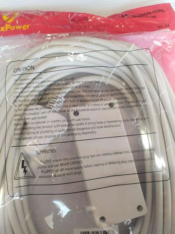 MaxPower 20M Extension Cord