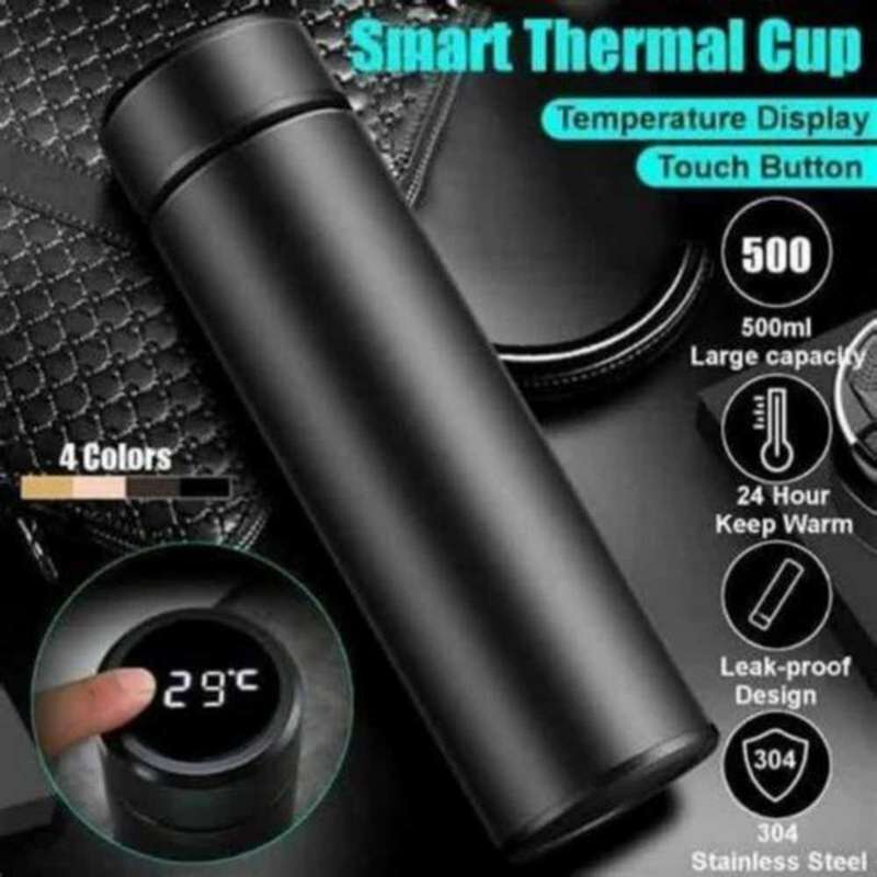 Smart Thermos Flask with LED Digital Touch Screen Business Home Stainless Steel Water Bottle
