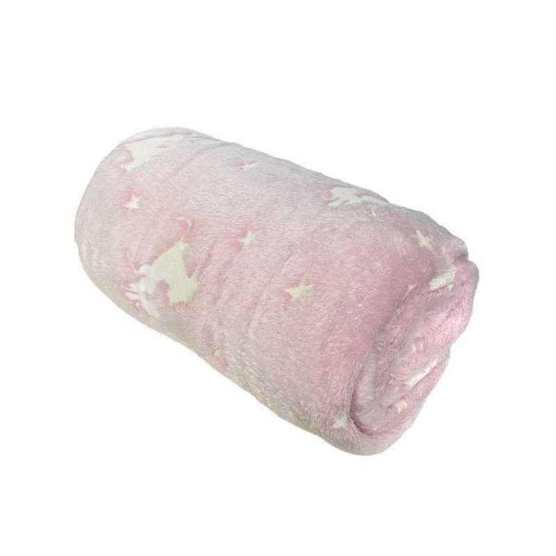 Glow in the dark blanket options pink unicorn for sale