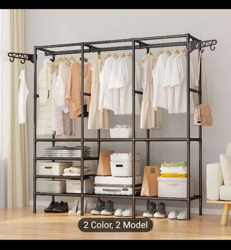 Multifunctional Clothes And Hats Integrated Rack - Walking wardrobe