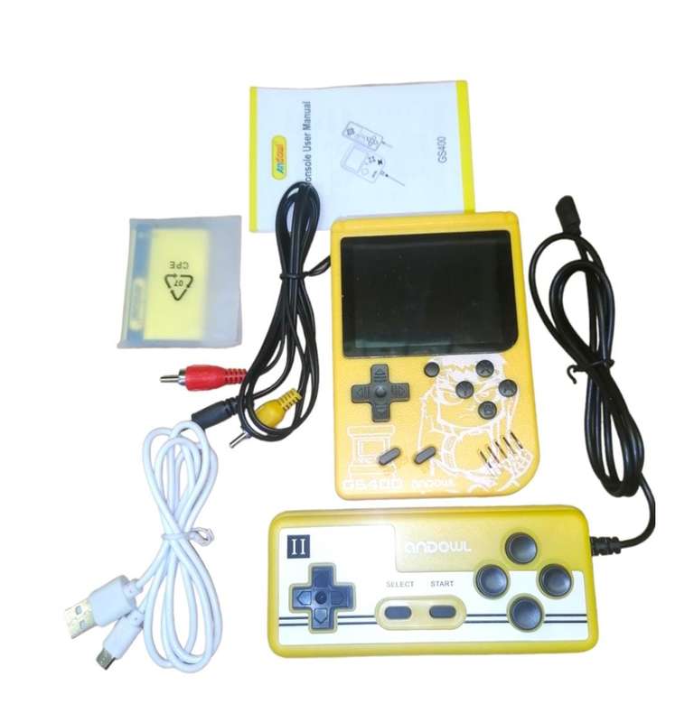 400 In 1 Game Console - Li-ion Battery + 400 Games + Up to Two Players  Andowl®