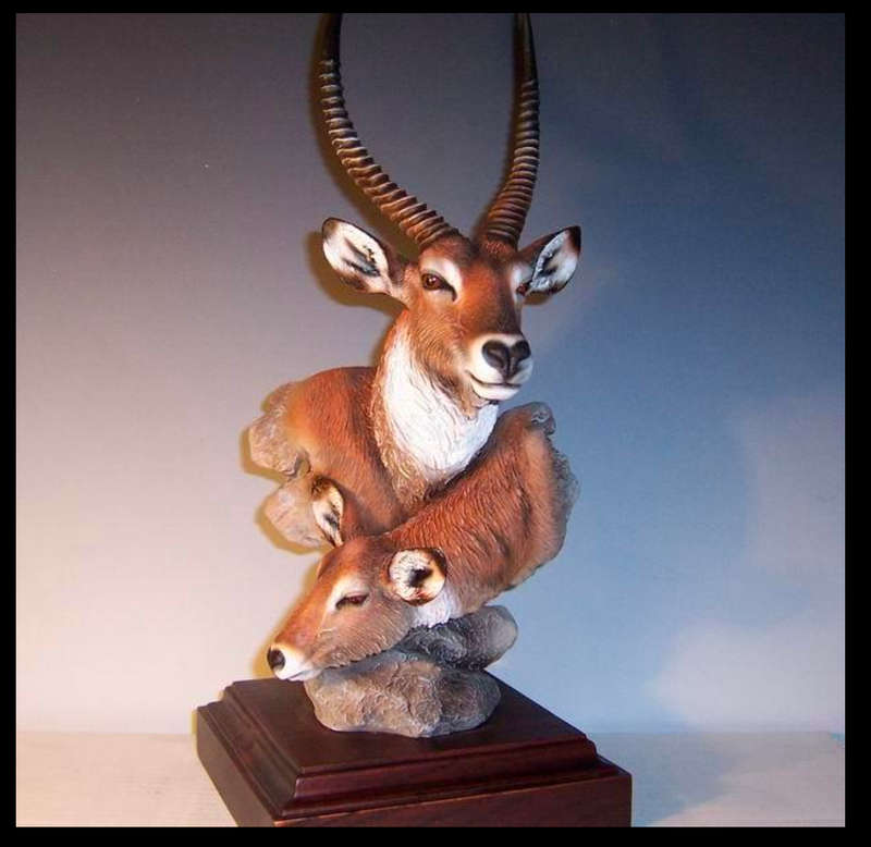 DR091 WATERBUCK BUST ORNAMENT