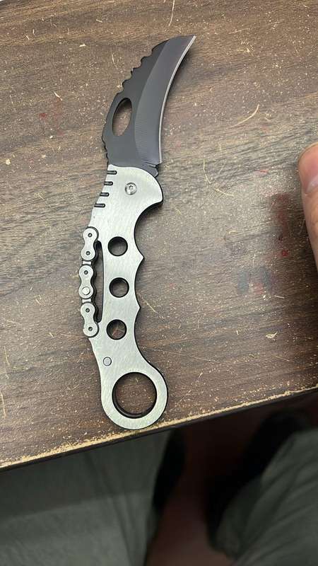 SECONDHAND Outdoor Folding Pocket Knife W88 - Silver