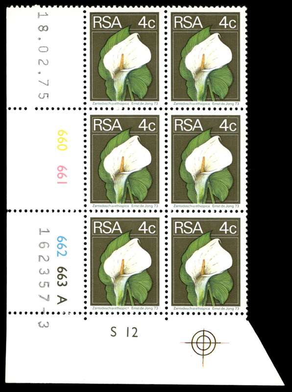 RSA 1975/02/18 2nd Definitive issue 4c Control Blocks Pane A