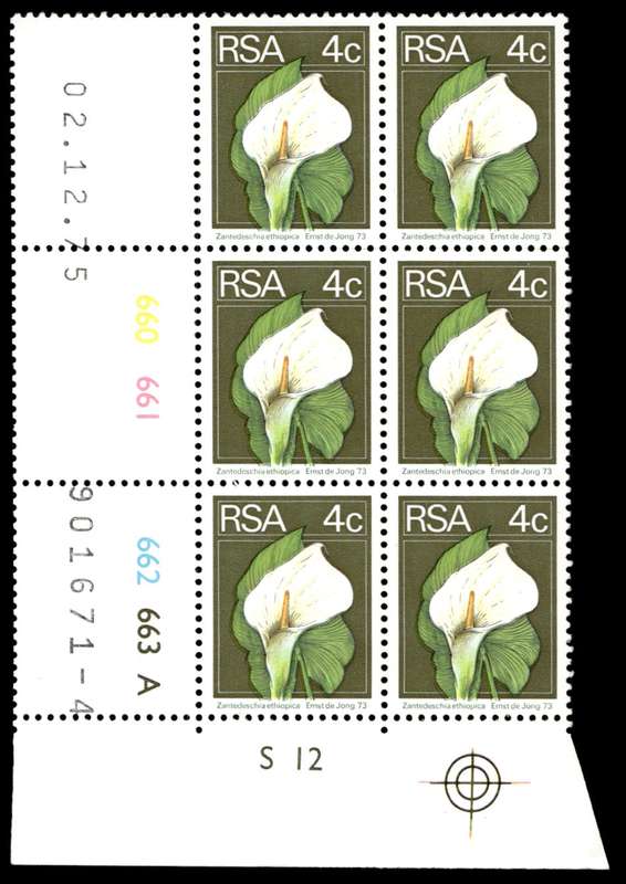 RSA 1975/12/02 2nd Definitive issue 4c Control Blocks Pane A