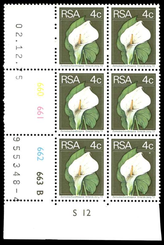 RSA 1975/12/02 2nd Definitive issue 4c Control Blocks Pane B