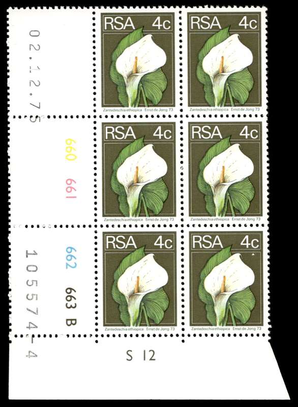 RSA 1975/12/02 2nd Definitive issue 4c Control Blocks Pane B