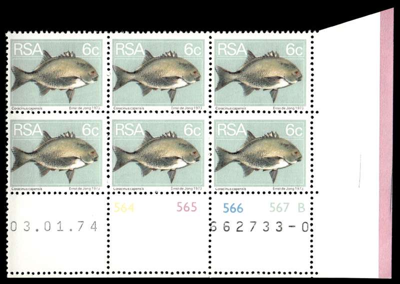 RSA 1974/01/03 2nd Definitive issue 6c Control Blocks Pane B