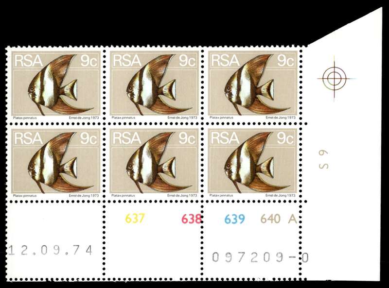 RSA 1974/09/12 2nd Definitive issue 9c Control Blocks Pane A
