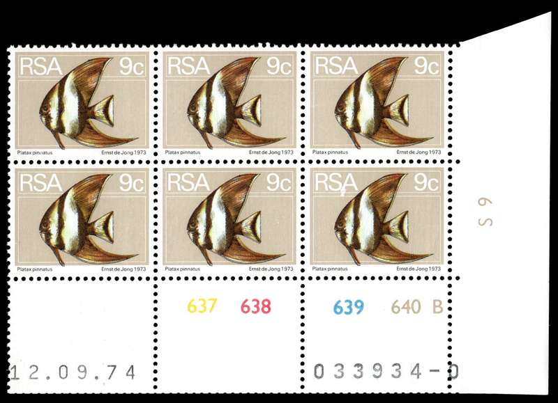 RSA 1974/09/12 2nd Definitive issue 9c Control Blocks Pane B