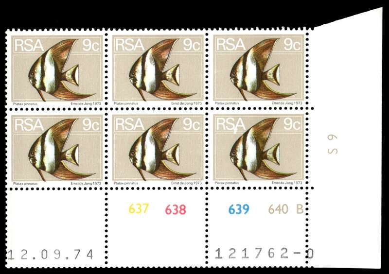 RSA 1974/09/12 2nd Definitive issue 9c Control Blocks Pane B