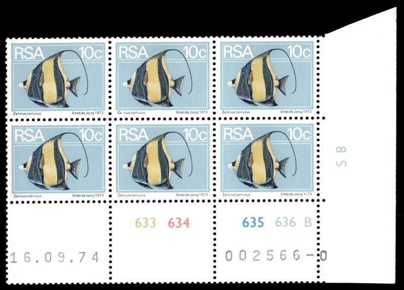 RSA 1974/09/16 2nd Definitive issue 10c Control Blocks Pane B
