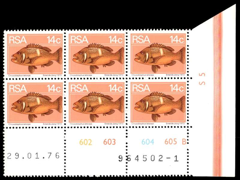 RSA 1976/01/29 2nd Definitive issue 14c Control Blocks Pane B