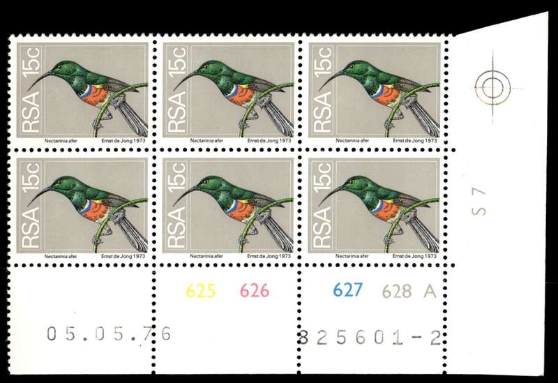 RSA 1976/05/05 2nd Definitive issue 15c Control Blocks Pane A