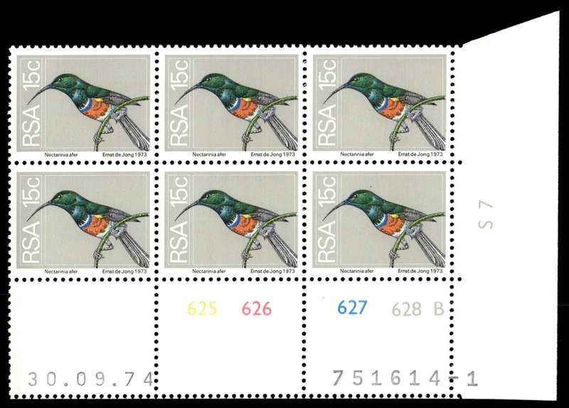 RSA 1974/09/30 2nd Definitive issue 15c Control Blocks Pane B