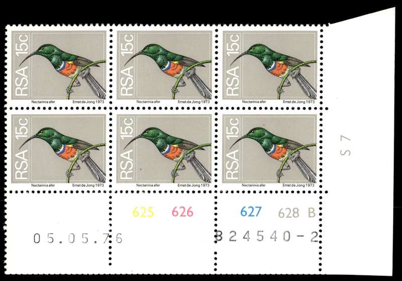 RSA 1976/05/05 2nd Definitive issue 15c Control Blocks Pane B