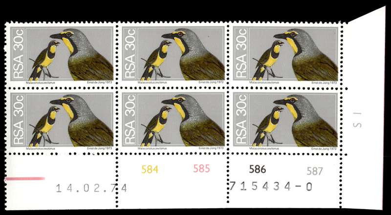 RSA 1974/02/14 2nd Definitive issue 30c Control Blocks