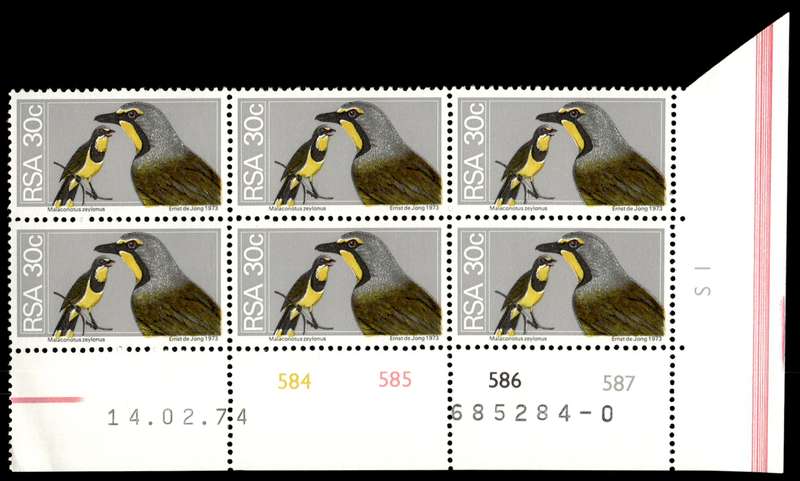 RSA 1974/02/14 2nd Definitive issue 30c Control Blocks