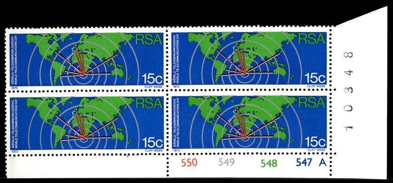 RSA 1973/10/01 World Telecommunications Day Control Blocks Pane A
