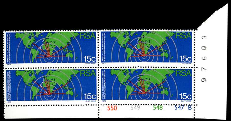 RSA 1973/10/01 World Telecommunications Day Control Blocks Pane B