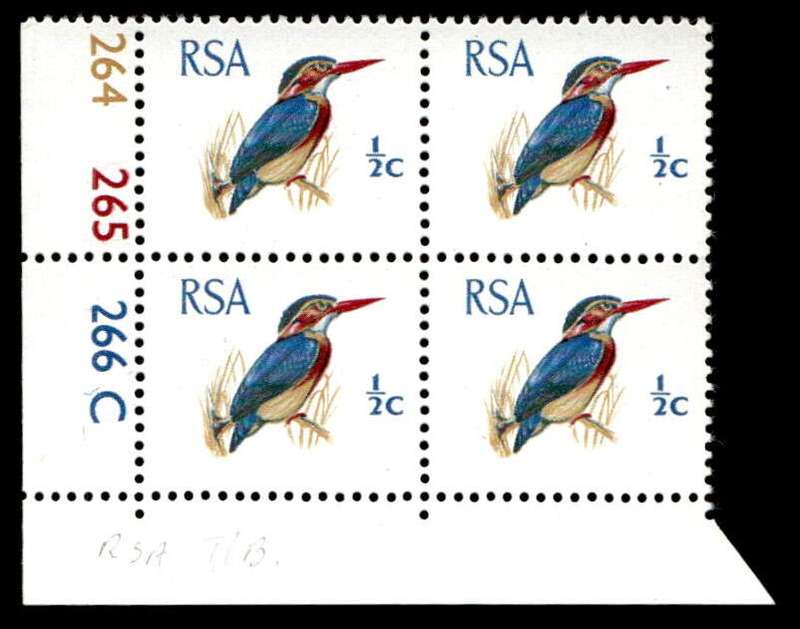 RSA 1970/01 Definitive Issue ½c Cyl. No 264 265 266C (S) *No P/Band