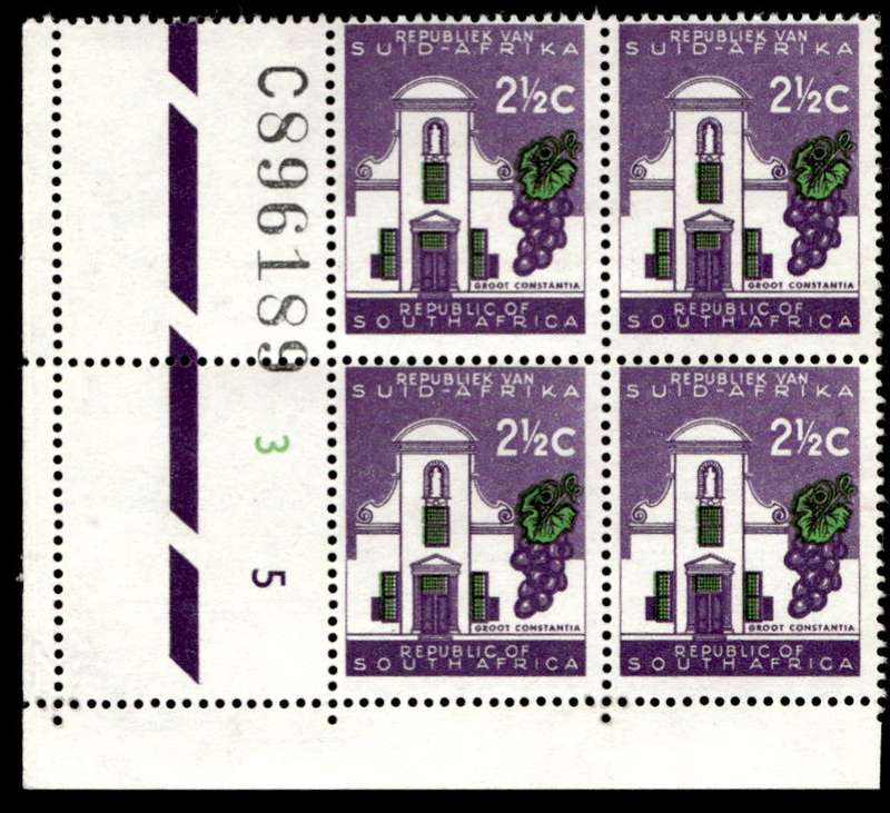 RSA 1961/08 Definitive Issue 2½c Cyl. No 3 5C *No Wmk