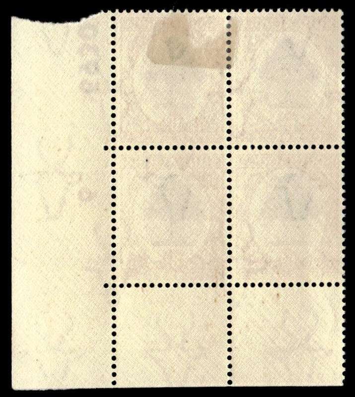 RSA 1951 Definitive Issue 6d Cyl. No 6 6930  Wmk Springbok Head