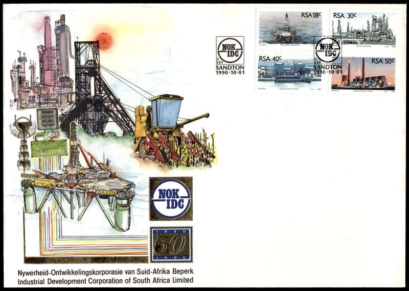 1990 RSA The IDC - 50 Years of Service to Industry Commemorative Cover