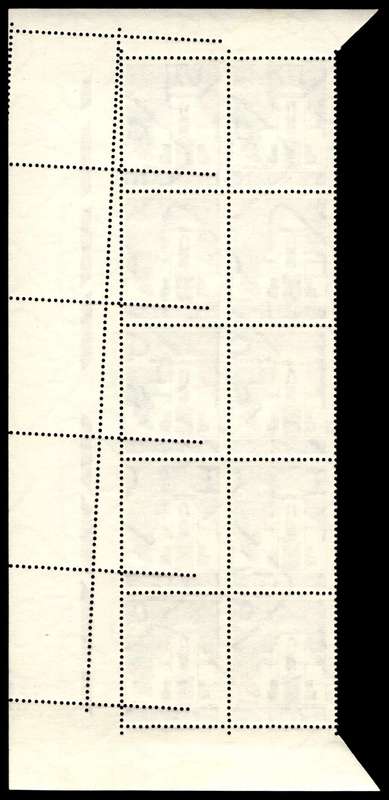 RSA 1963 Definitive Issue 2½c Perforation Shift R.S.A. Wmk. *10 stamps
