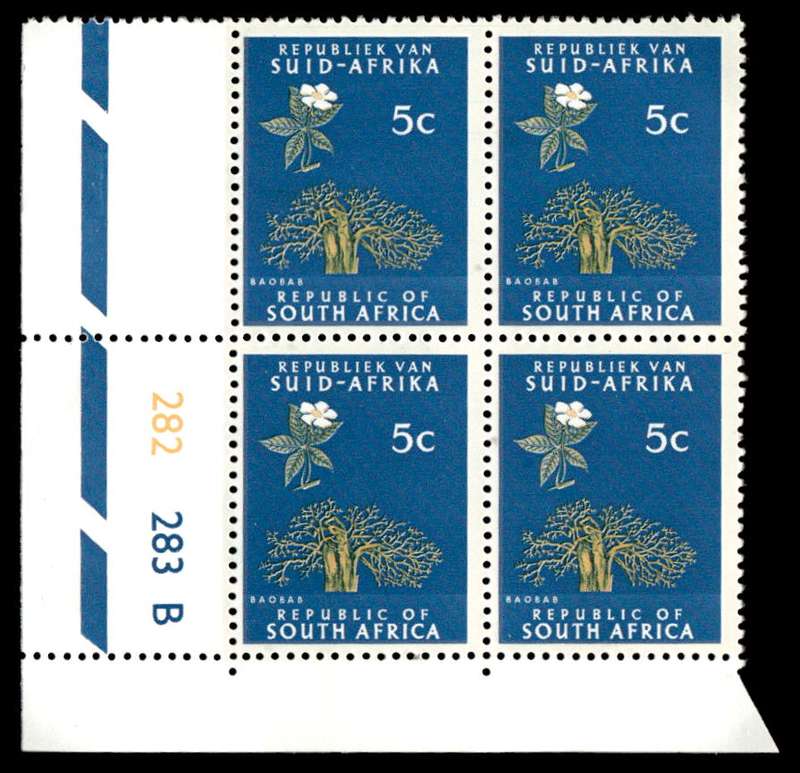 RSA 1970/06 Definitive Issue 5c Cyl. No 282 283B (H3)