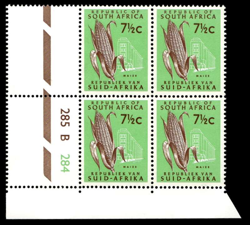 RSA 1970/10 Definitive Issue 7½c Cyl. No 285 B284 (H3)