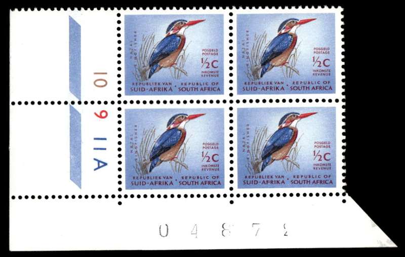 RSA 1964/05/21 Definitive Issue ½c Cyl. No 10 9 11A