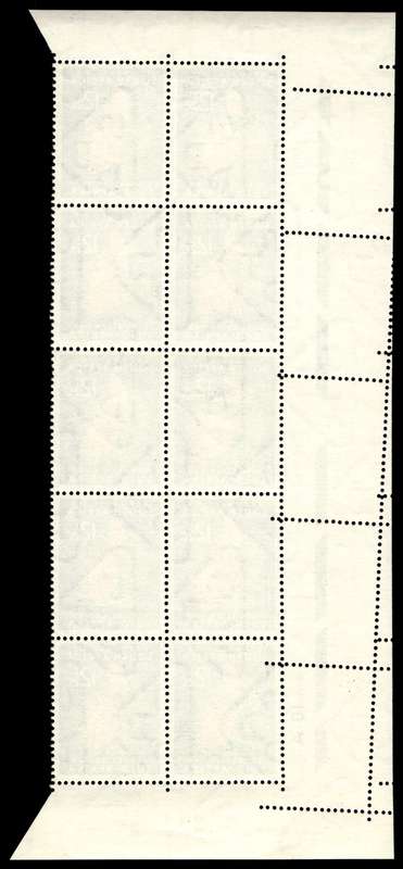RSA 1966/02/02 Definitive Issue 12½c Cyl. No G13 12 10A Perforation Shift *10 Stamps