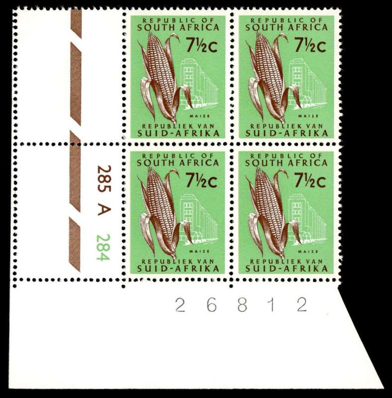 RSA 1970/05 Definitive Issue 7½c Cyl. No 285 A 284 (S3)