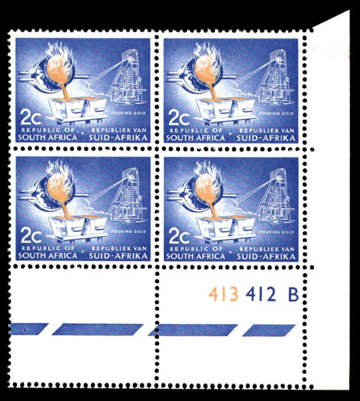 RSA 1971/10 Definitive Issue 2c Cyl. No 413 412B
