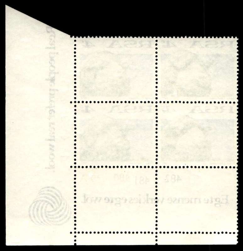 RSA 1972/05/15 Definitive Issue 4c Cyl. No 482 481 480 479A